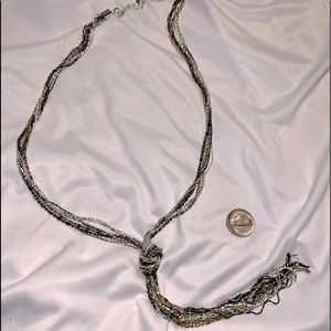 27” Multi-colored multi-chained knot necklace